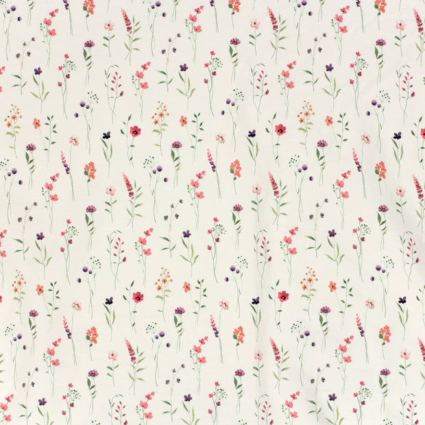 Cotton Jersey GOTS organic fabric Off White matte 