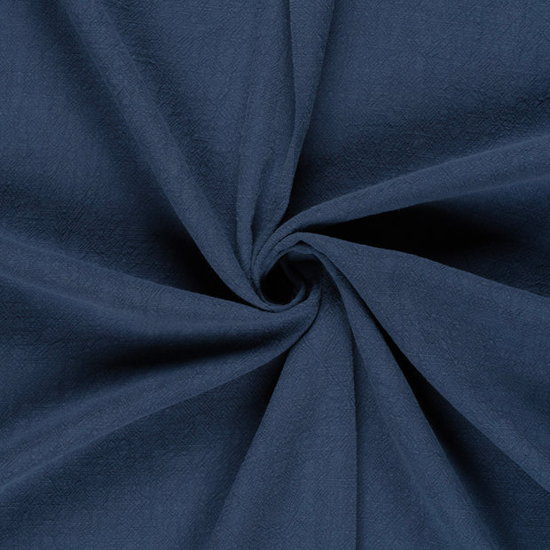 Linen fabric Indigo stone washed 