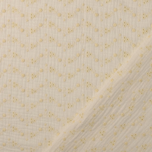 Cotton Poplin fabric embroidered 