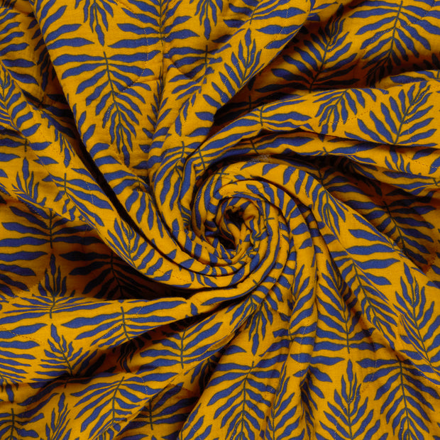 Muslin bounded fabric Oker printed 