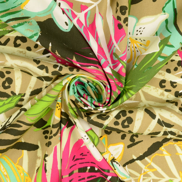 Viscose Poplin fabric Multicolor 