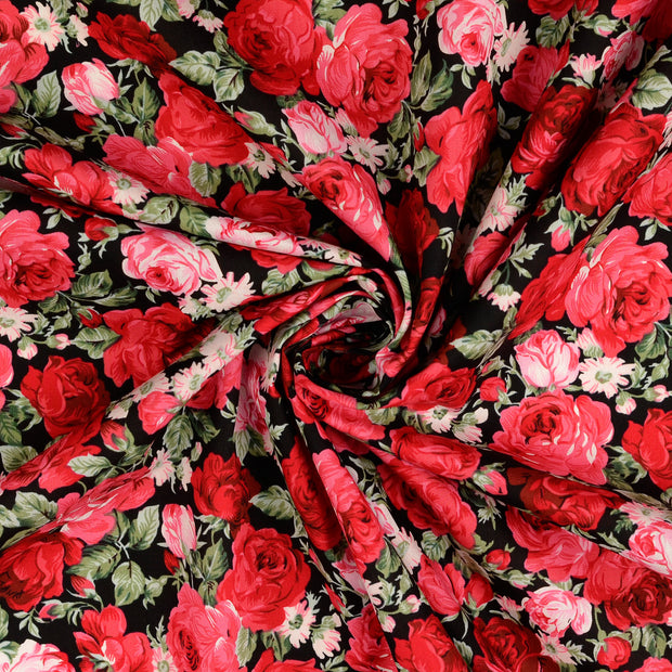  tela Negro estampado 