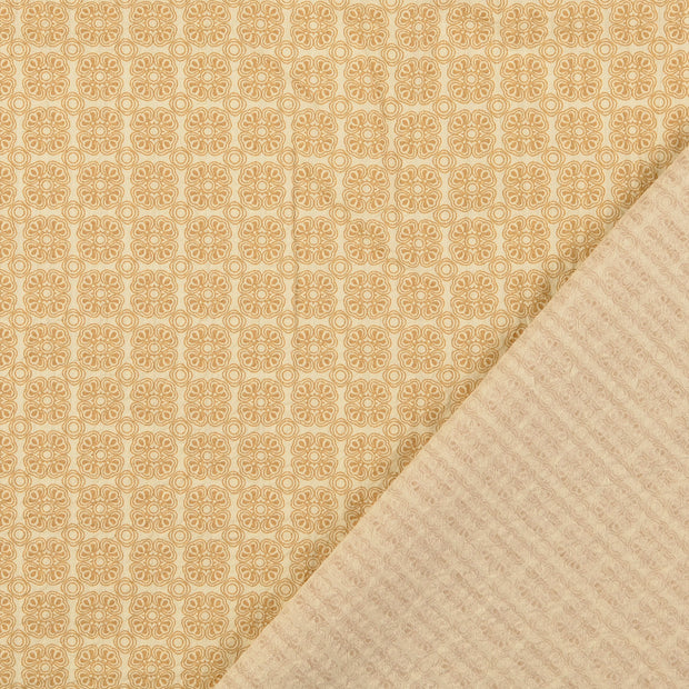 Seersucker fabric Beige 