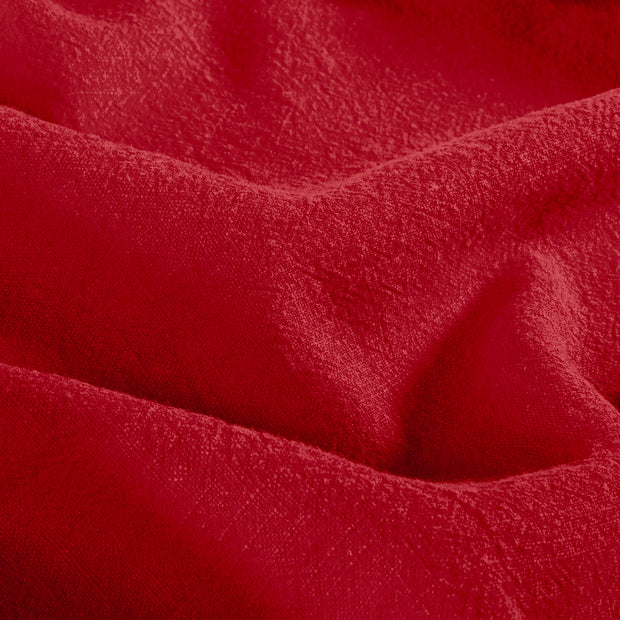 Linen fabric Unicolour Red