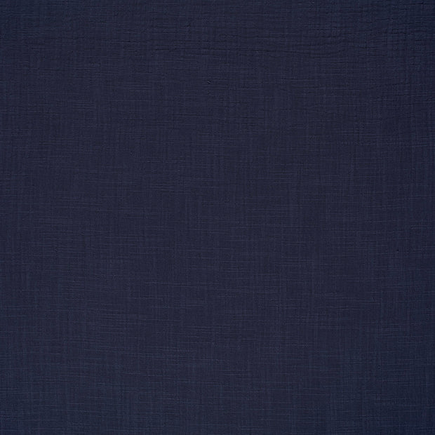 Muslin fabric Steel Blue matte 