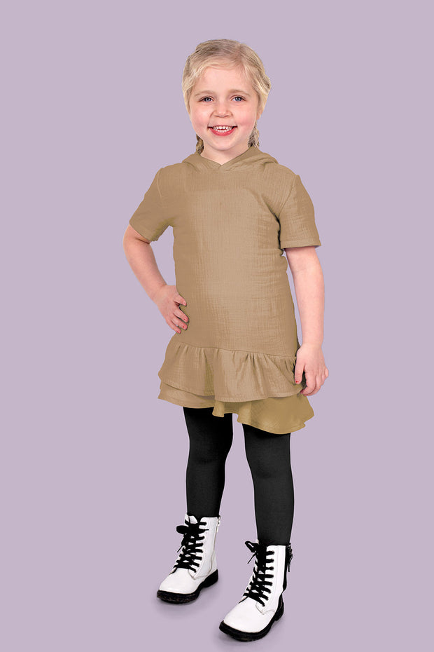 Muslin fabric Unicolour Camel