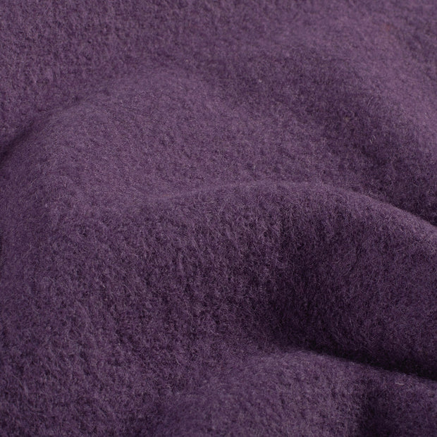 Wool Boucle fabric Unicolour Aubergine
