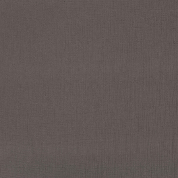 Muslin fabric Brown Taupe matte 