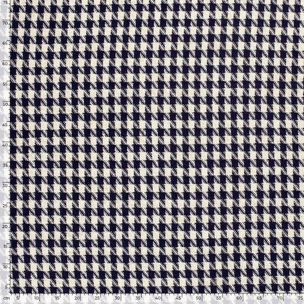 Jacquard fabric Checks Steel Blue