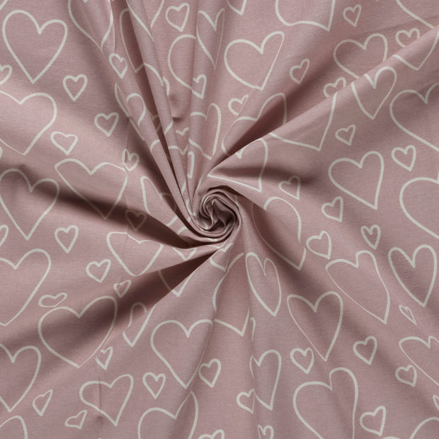 Flannel fabric Nude printed 