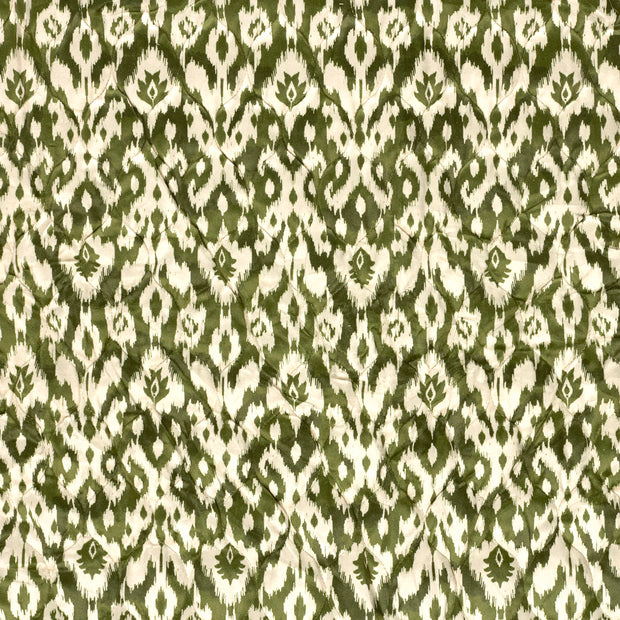 Velvet fabric Khaki Green slightly shiny 