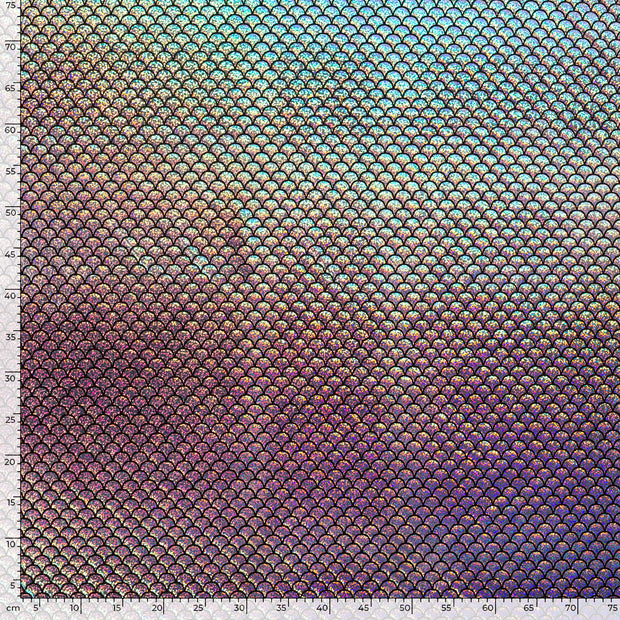 Lamé fabric Mermaid foiled 