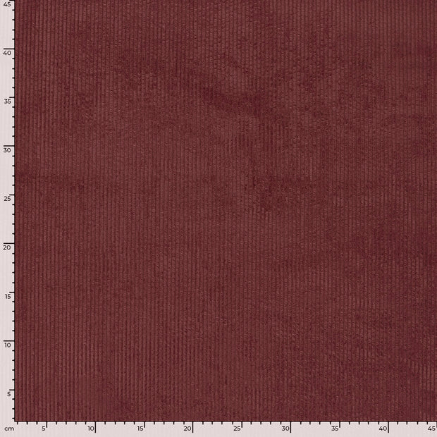 Corduroy 4.5w fabric Unicolour Bordeaux