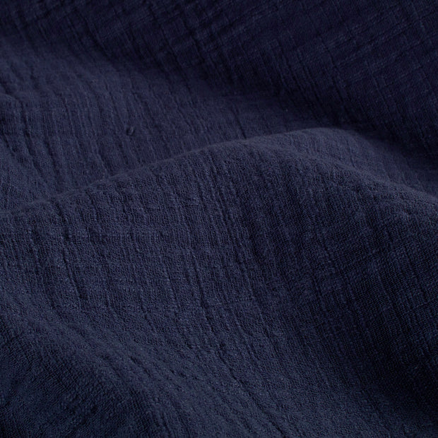 Muslin fabric Unicolour Steel Blue