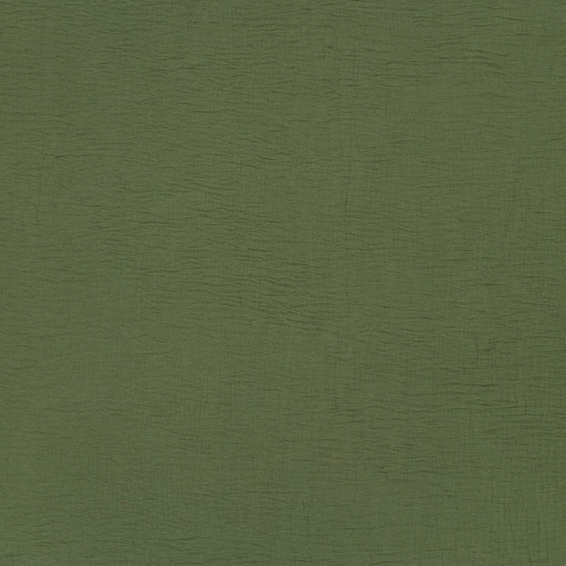 Woven Polyester fabric Khaki Green crushed 