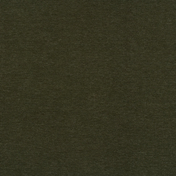 Rib Jersey fabrik Khaki-Grün matt 