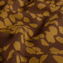 Viscose Nylon Crepe printed Flowers Oker