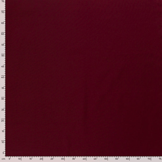 Cretonne tissu Unicolore Bordeaux