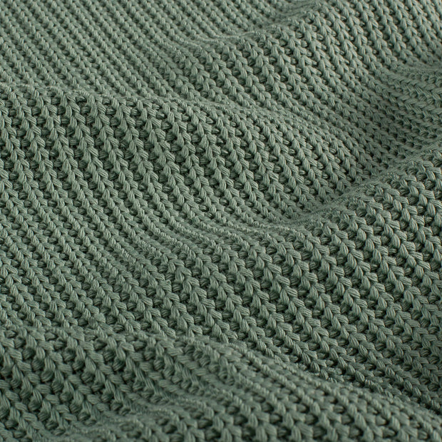 Heavy Knit fabrik Kabelstoff Altes Grün