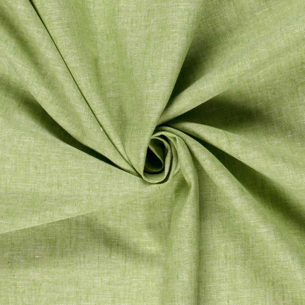 Chambré fabric Melange Lime Green