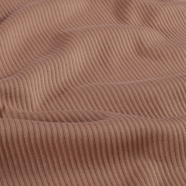 Rib Jersey fabric Unicolour Camel