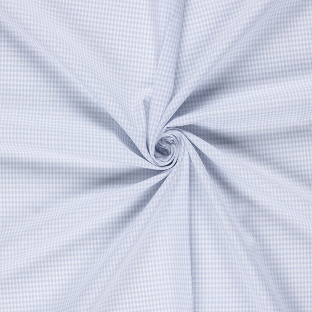 Cotton Poplin fabric Baby Blue yarn dyed 