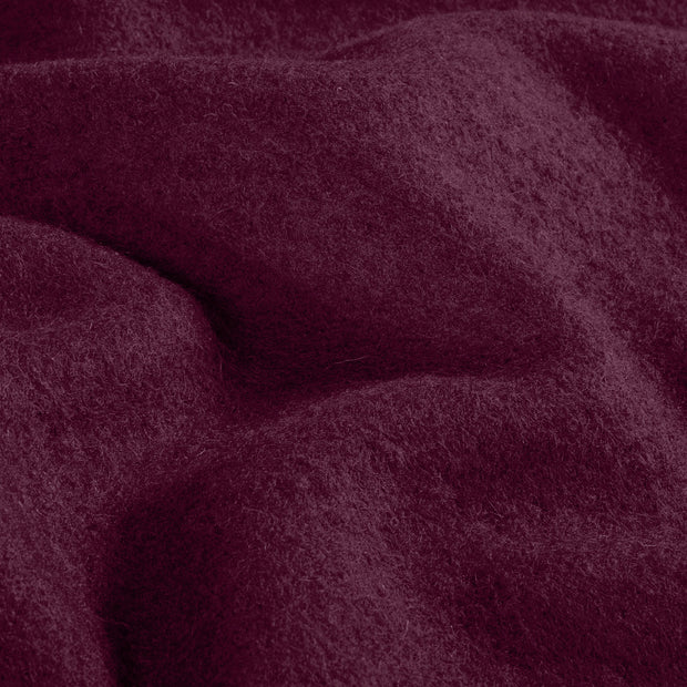 Paño de lana tela Unicolor Vino tinto