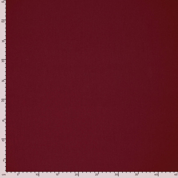 Gabardine fabric Unicolour Bordeaux