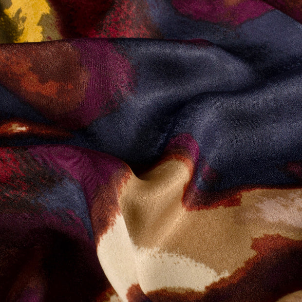 Satin Velvet fabric Abstract Brique