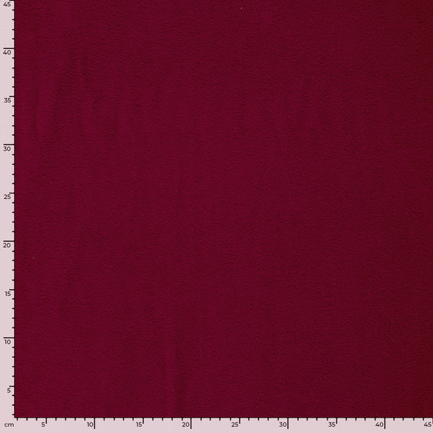 Polar Fleece fabric Unicolour Bordeaux