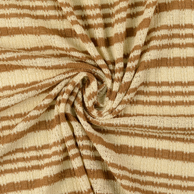 Heavy Knit stof Bruin 