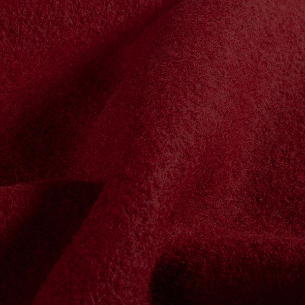 Wool Boucle fabric Unicolour Red