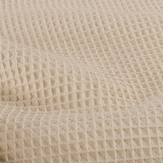 Waffle piqué fabric Unicolour Ivory