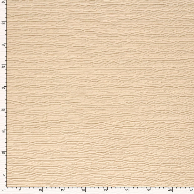 Knitted fabric Unicolour Beige