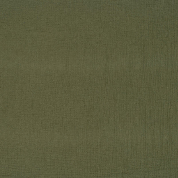 Muslin fabric Forest Green matte 