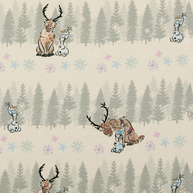 Baumwolle Jersey fabrik Frozen Wollweiß