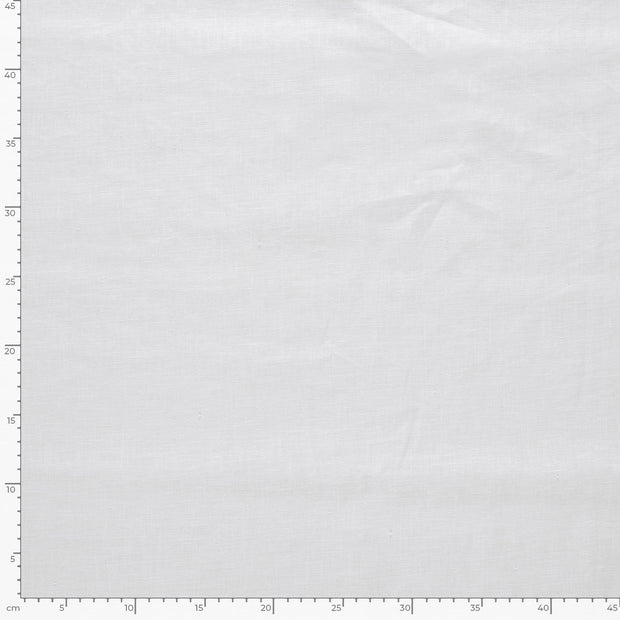 Linen fabric Unicolour Optical White