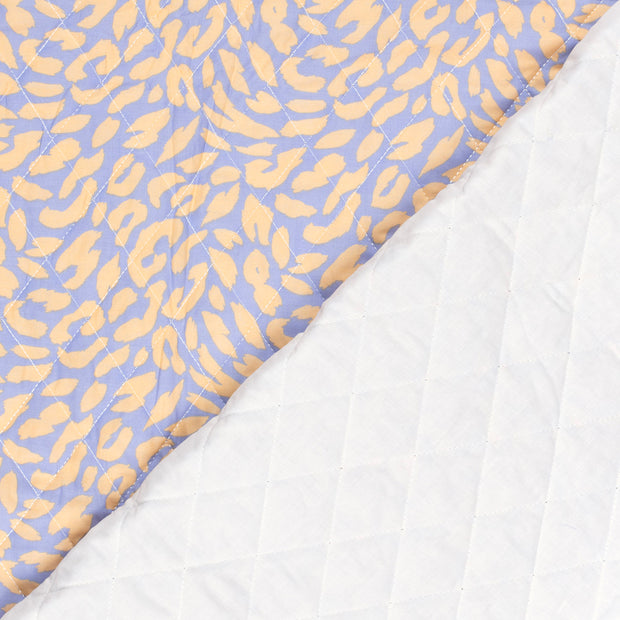 Voile fabric Panther embroidered 