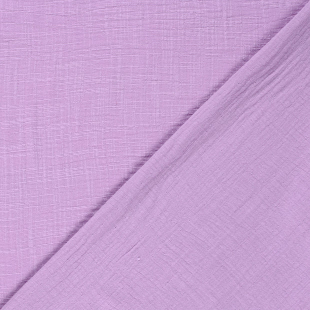 Muslin fabric Unicolour slub 