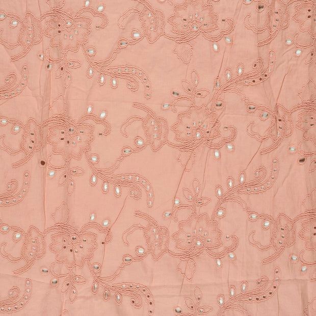 Cotton Poplin fabric Salmon matte 