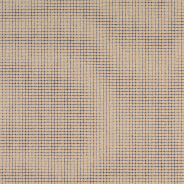 Cretonne fabric Checks Indigo