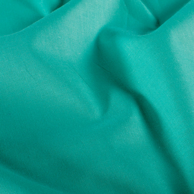Cretonne fabric Unicolour Petrol