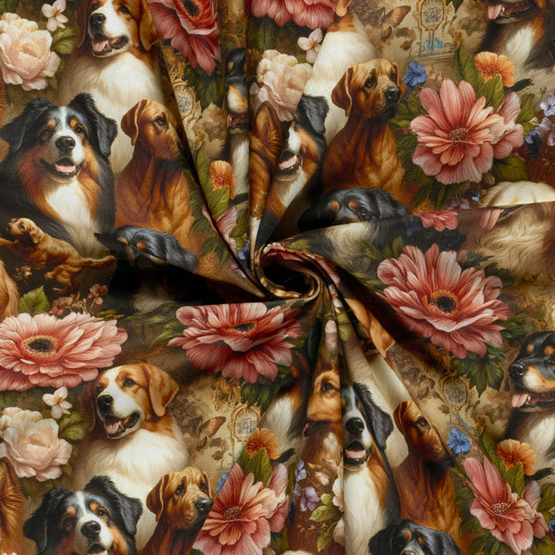 Panama fabric Multicolor digital printed 