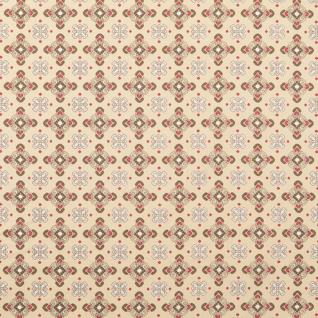 Fahnentuch fabrik Ornamente Beige