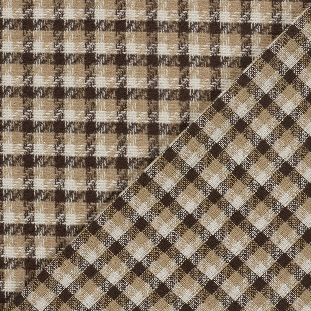 Jacquard fabrik Karo's gebürstet 