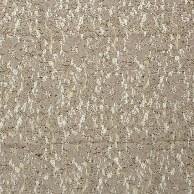 Lace fabric Beige matte 