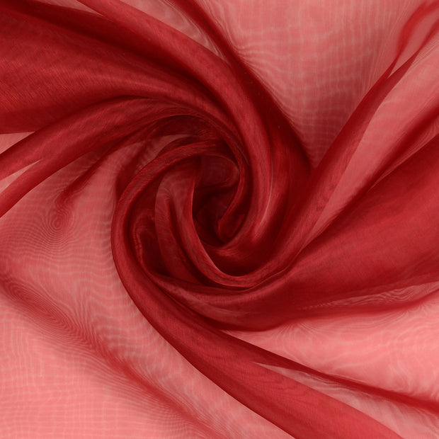 Organza fabric Bordeaux 