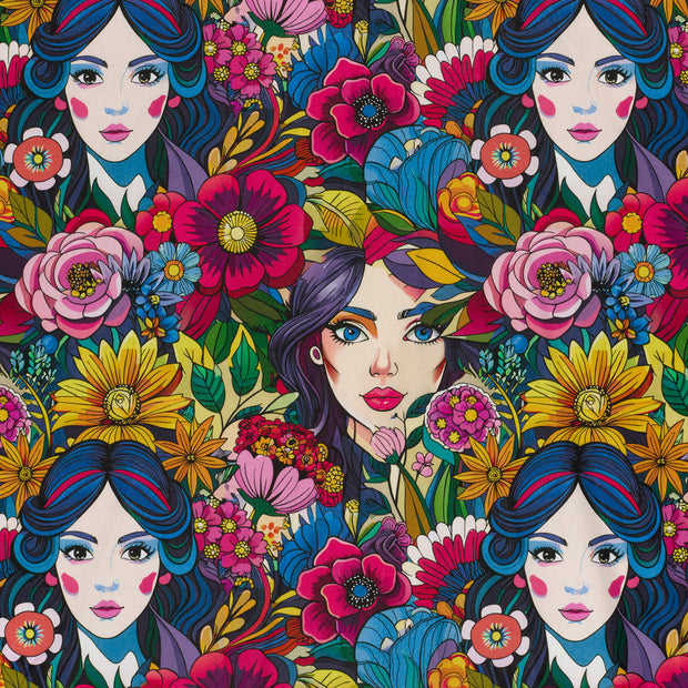 Panama fabric Multicolor matte 