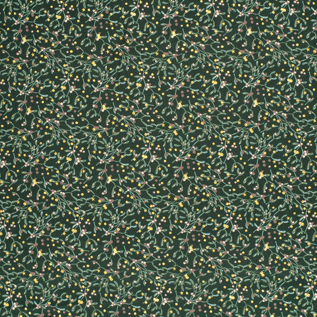 Cotton Poplin fabric Dark Green 
