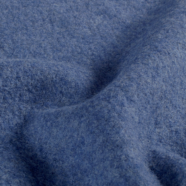 Wool Boucle fabric Unicolour Baby Blue